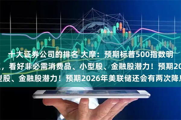 十大证券公司的排名 大摩：预期标普500指数明年再涨14%至7800点，看好非必需消费品、小型股、金融股潜力！预期2026年美联储还会有两次降息